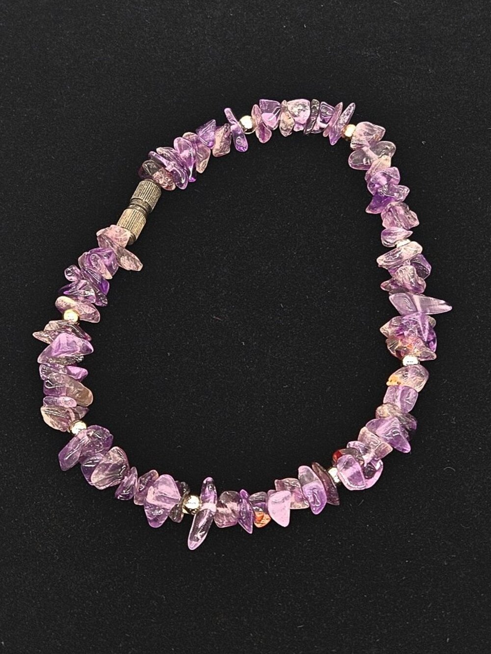 Vintage Chipped Amethyst Bracelet